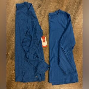 Royal blue undershirts for scrubs